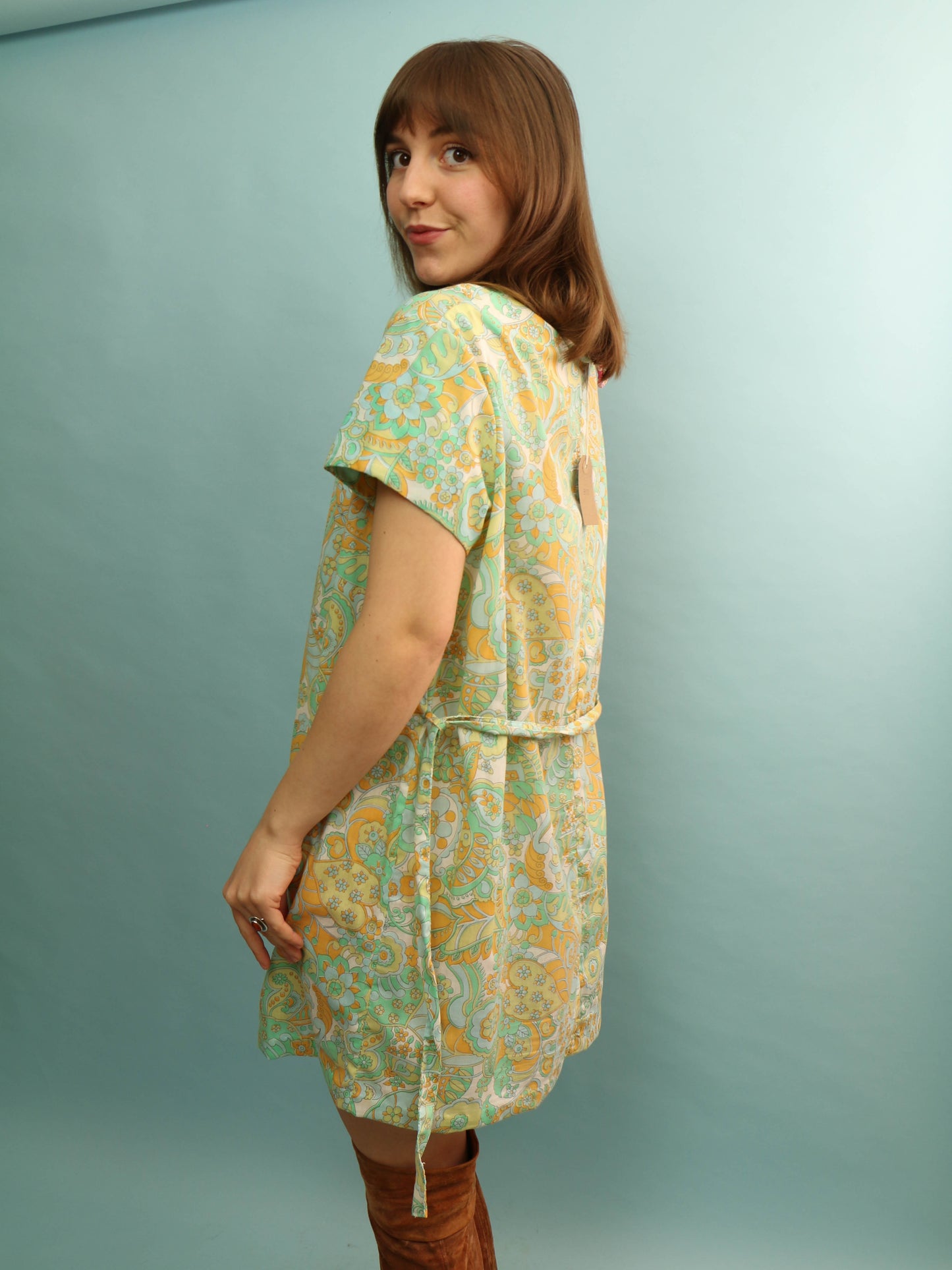 60s Floral Dress - Size XL