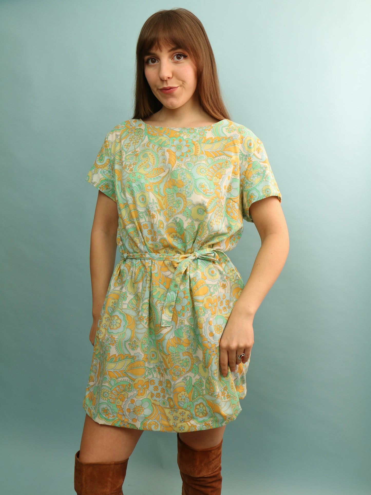 60s Floral Dress - Size XL