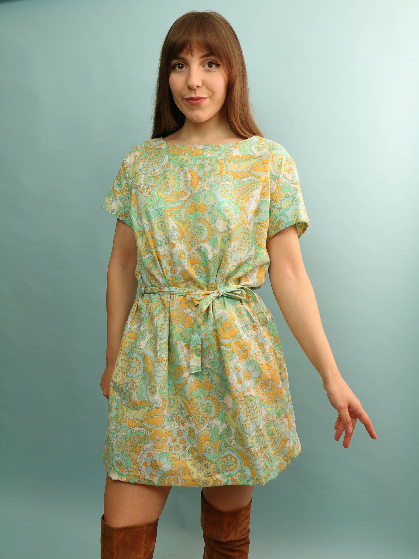 60s Floral Dress - Size XL