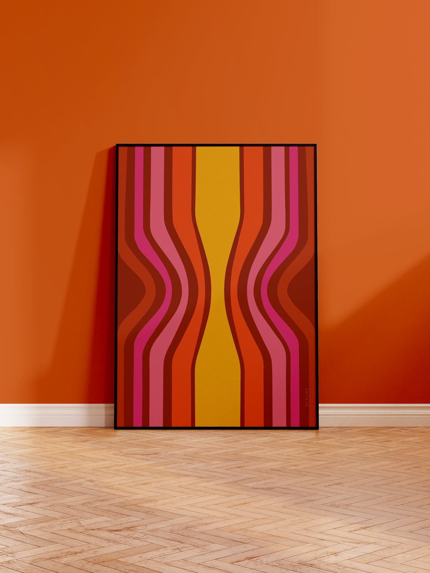 Retro Pattern Print