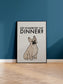 "Dinner" Frenchie Print